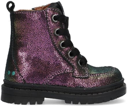 BunniesJR 225703-996 Meisjes Biker Boots - Multicolor - Leer - Ritssluiting