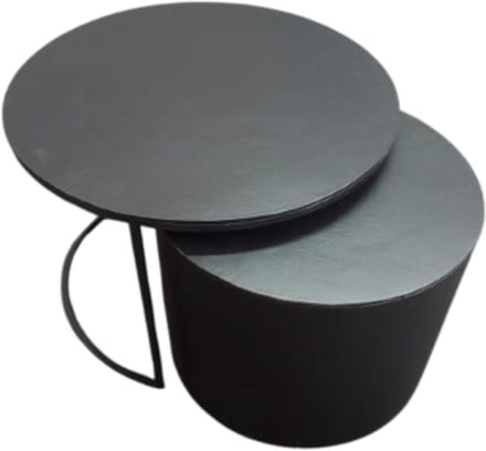 Starfurn - Salontafel Luna - Zwart - 75x75x45 cm