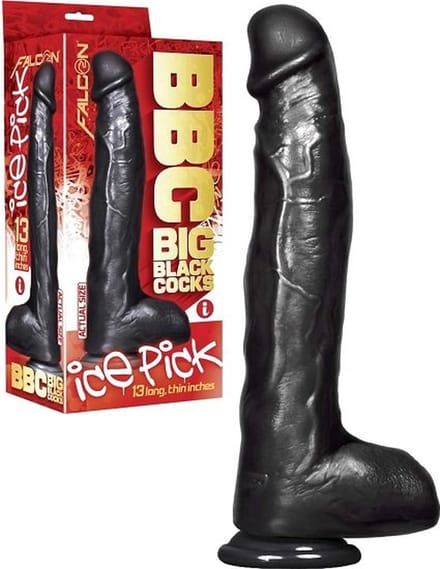Ice Pick XL Dildo Zwart - Grote Zwarte Dildo