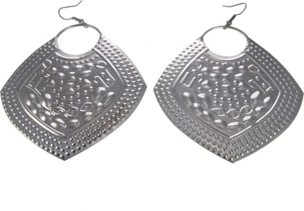 Behave - Egyptische oorhangers zilverkleur - Statement stijl - 10 cm