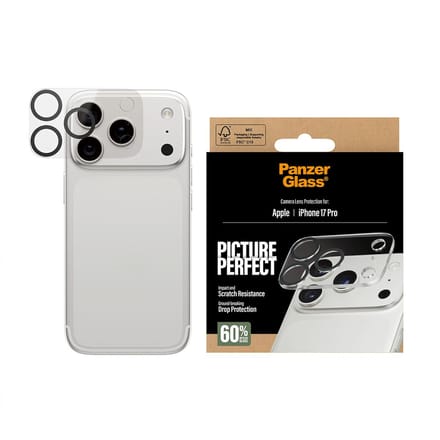 PanzerGlass Screenprotector geschikt voor Apple iPhone 17 Pro Glazen | PanzerGlass Picture Perfect Camera Lens Protector - Case Friendly