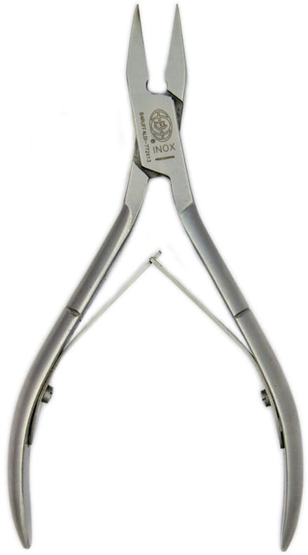 Baruffaldi - Professional - Ingegroeide teennageltang – RVS – Dubbelveer - 13 cm.