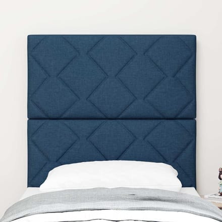 vidaXL - Hoofdbord - Blauw - 80 - cm - Stof