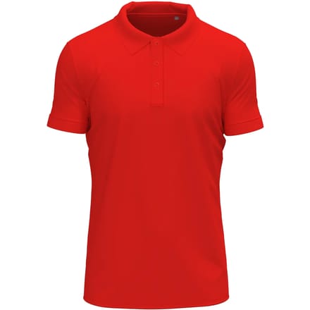 Stedman - Clive Polo - Scarlet Red maat L
