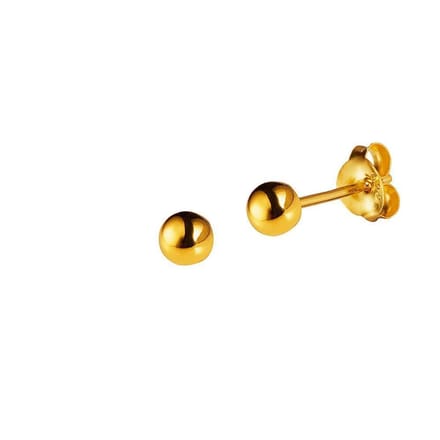 Goud Plated Klassieke oorknopjes 4MM