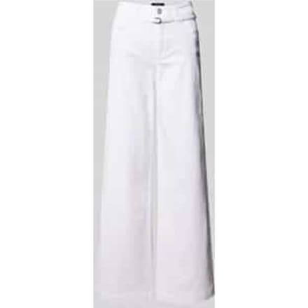 wide leg broek met riem