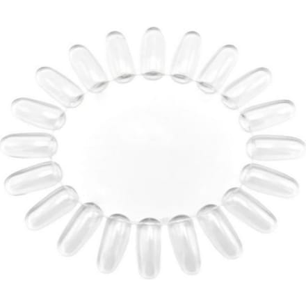 NailPerfect Color Wheel Oval Clear 20 tips