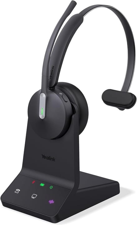 Draadloze DECT Headset met Microfoon en Ruisonderdrukking voor UC