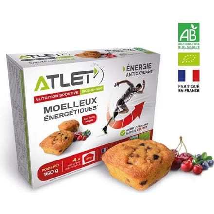 BIO Energietaart Rood Fruit x 4 ATLET Nutrition