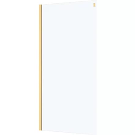 Aurlane - Zijwand Rolling 90 X 200cm - Goud Profiel - 8 Mm Helder Glas