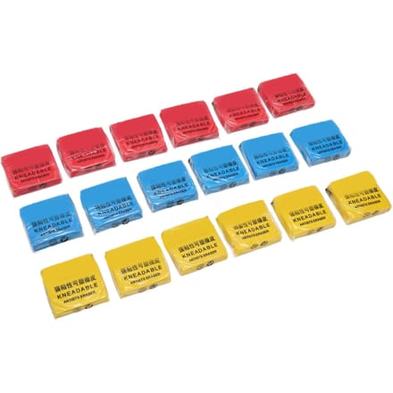 18 stuks kneedgum, professionele, sterke hechting, vormbare gum, kunstgum voor kunstenaars blue