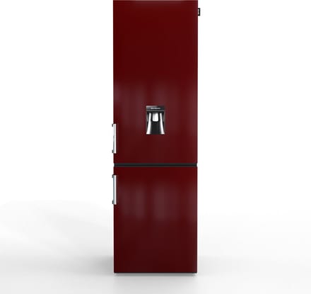 Nunki Large H2O – Koel-vriescombinatie – Waterdispenser – E-klasse – 268 liter – Front Burgundy Gloss