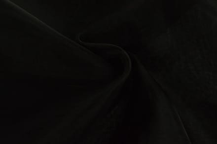 Organza stof - Zwart - 150cm breed - 15 meter