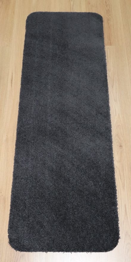 PRIMA - Soft - Wastafelmat - Badmat - zwart - antraciet - 40x120 - antislip