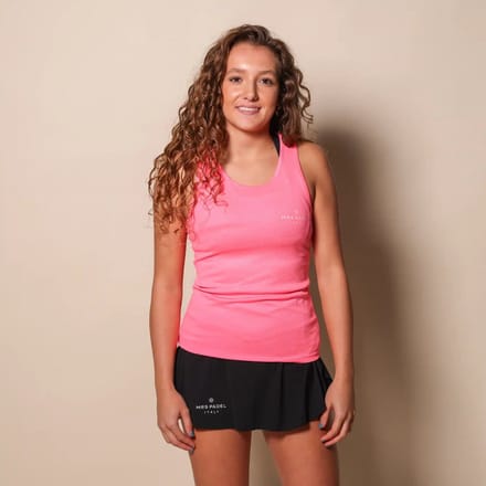 Padel Singlet Neon Roze - Maat L