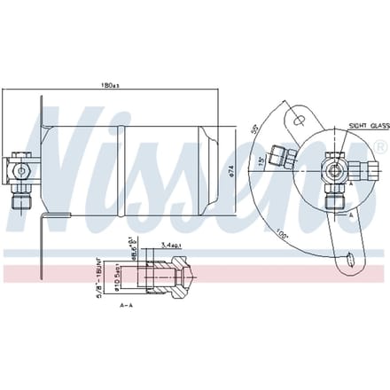 Droger, airconditioningsysteem NISSENS 95025