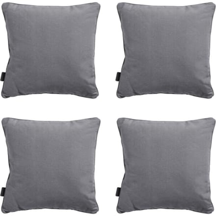 Madison - Sierkussen Panama grey - Ca. 60x60 cm - Set van 4