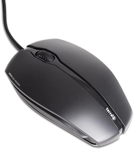 Ergonomische USB Optische Muis - 1000 DPI - Bedraad - Zwart