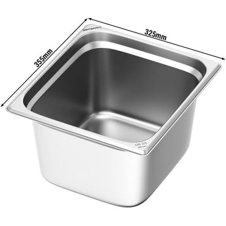 GGM Gastro (6 Stück) Edelstahl-Behälter GN 2/3 - Höhe: 200mm