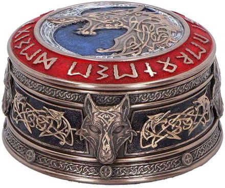 Nemesis Now - Fenrir's Treasure Box Decoratieve opbergdoos - Bronskleurig