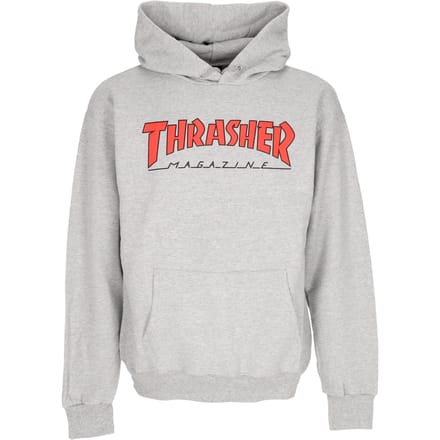 Herenhoodie Outlined Hoodie Light Steel/rood