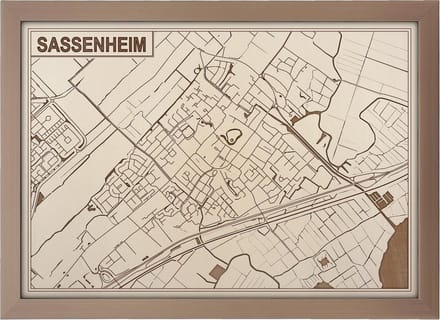 Decoratief Beeld - Houten Van Sassenheim - Hout - Bekroned - Bruin - 21 X 30 Cm