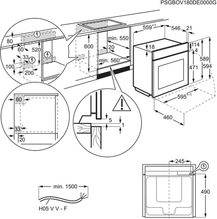 Electrolux KOBBS39WX 70 l 3500 W Roestvrijstaal