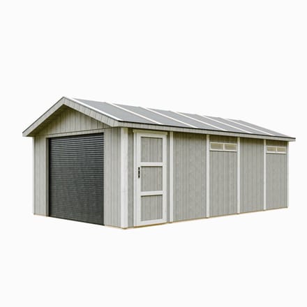 Timbela M992B-TUNDRA GREY - LP SmartSide Garage - 21 m² - 648x378xH269 cm - met verf