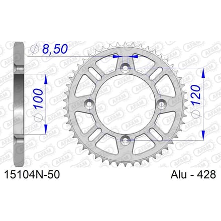 Tandwiel Afam 428 50 dents