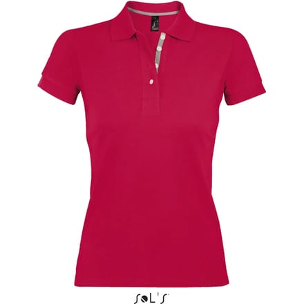 SOL'S Women´s Polo Shirt Portland L588 - Red/Grey (Solid) - L