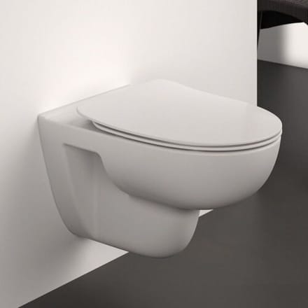 Ideal Standard life A wall-hung WC round without flush rim T452201