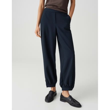 Wijd vallende broek met viscose, model 'Myha balloon'