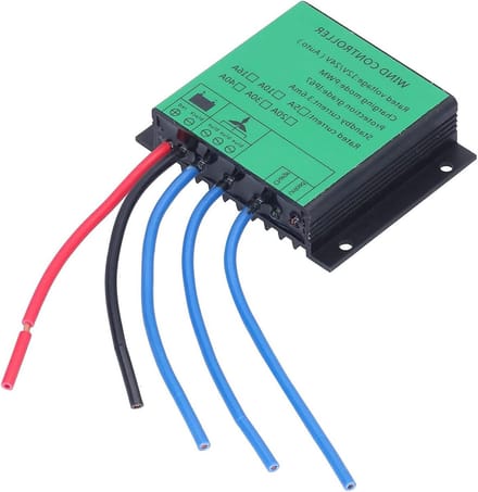 Windcontroller - Laadregelaar Accu - Batterij Opladen - Automatische Herkenning - IP67 - Grijs
