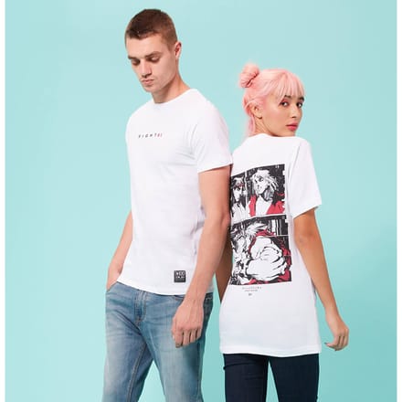 Street Fighter Arcade Fight unisex t-shirt - Wit - S - Wit