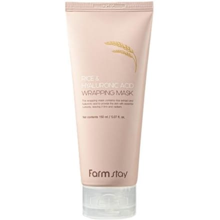 [Farmstay] Rice & Hyaluronic Acid Wrapping Mask 150ml white