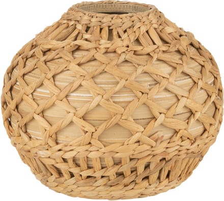 J-Line vaas Rieten - bamboe - naturel - medium - Ø 25.5 cm