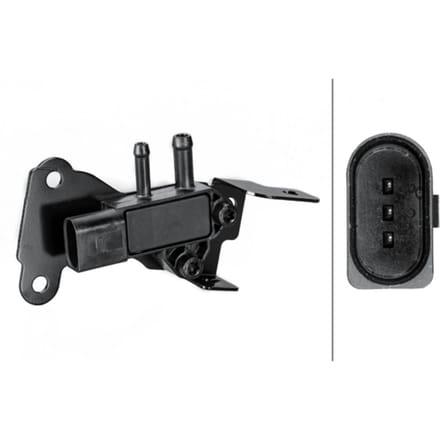Sensor, uitlaatgasdruk HELLA 6PP009 409-331