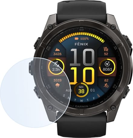 Screenprotector Geschikt voor Garmin Fenix 8 (43 mm) Screenprotector Bescherm Glas Screen Protector - Screenprotector Geschikt voor Garmin Fenix 8 Gehard Glas