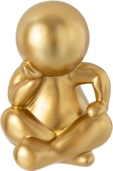 J-Line decoratie Marcel Zitting - polyresin - goud