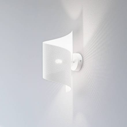 EMIBIG LIGHTING Wandlamp Spiral, wit, metaal, G9, 29 cm hoog