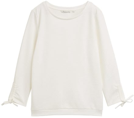 Tom Tailor 1047227 Sweatshirt Wit 2XL Vrouw