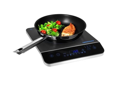 Medion MD 17595 - Vrijstaande inductie kookplaat - 1 pit - Wit/Zwart
