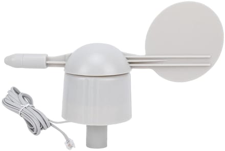 Windrichtingssensor - Weerstation Anemometer - Weersvoorspelling Buiten - RJ11 Interface - 20 x 13 x 6 cm - Zwart