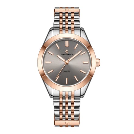 CK Legacy – Two-Tone Rosegold with Grey Dial - ClaudiaKoch Watches CK 4361