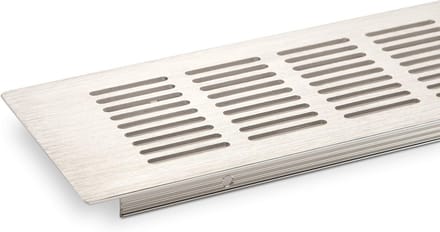 Geperforeerd Ventilatierooster 500 x 80 mm Roestvrij Staal Look