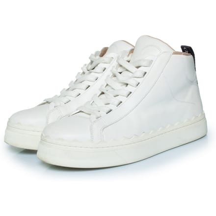 Chloe Lauren hoge sneakers in het wit