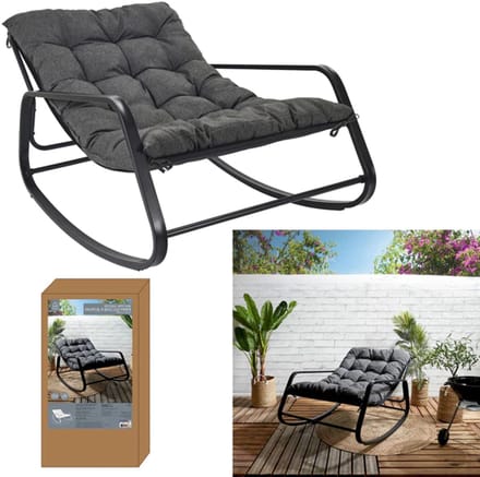 miami schommelstoel - 92x130x69cm - zitmeubel voor buiten