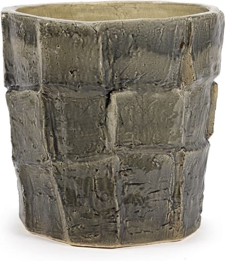 Serax Bloempot-Sierpot Look At Me-Bella Silva Grijs D 42,5 cm H 42 cm