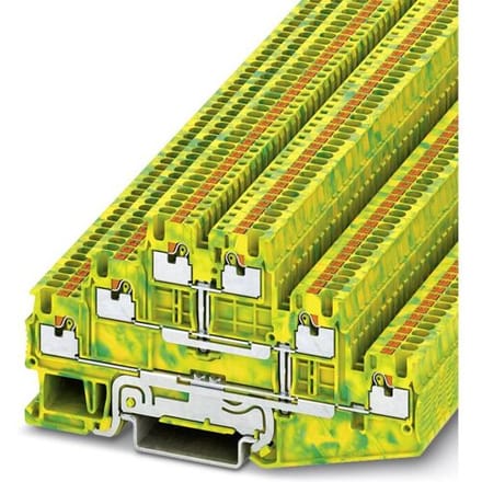 Phoenix Contact 3213739 Aardklem 3-etages 3.5 mm Snelaansluiting Groen, Geel 50 stuk(s) Piece