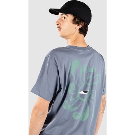 RVCA La Eye Swirl Pocket T-Shirt blauw